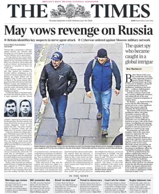 Times front page - 06/09/18