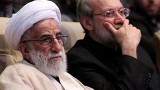 علی لاریجانی (سمت راست) و احمد جنتی