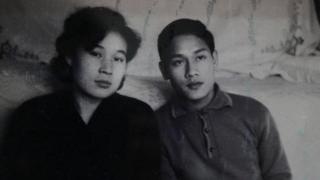 Ri Yong-hui and Pham Ngoc Canh when they were young