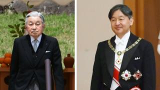 Emperor Akihito and Emperor Naruhito