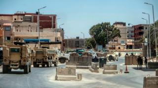 La police égyptienne en patrouille dans le Sinaï.