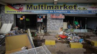 Un negocio saqueado