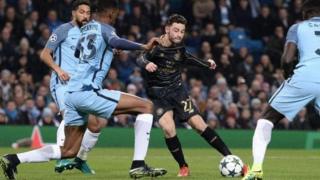 Patrick Roberts lokacin da zai ci Man City