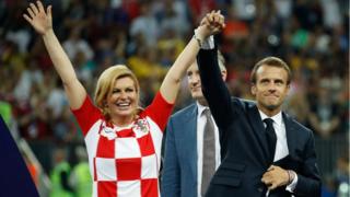 President Kolinda Grabar-Kitarovic na di first female president of Croatia.