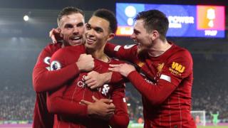 Jordan Henderson, Trent Alexander-Arnold and Andy Robertson