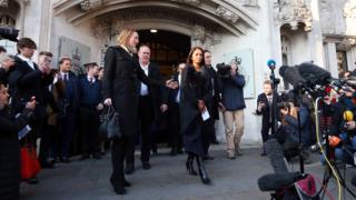 Outside the Supreme Court following the Brexit ruling