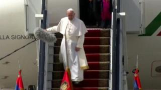 Papa Francis yavuze ko "urugendo rwiwe ari urw'ubumwe n'ubuvandimwe"