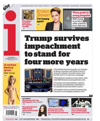 The i front page