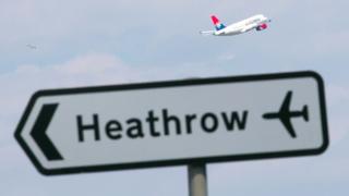 Sign to Heathrow
