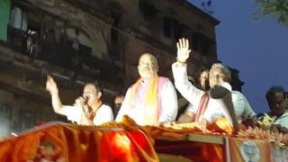 अमित शहा यांचा रोडशो