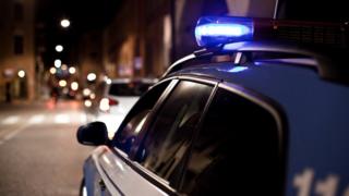 auto policial en Italia