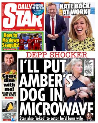 Daily Star front page