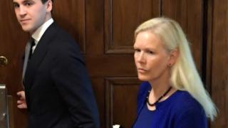 Ex-Swedish ambassador to China Anna Lindstedt at district court in Stockholm, 5 June 2020