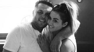Reis Farley-Hearn with his partner Sarah Garvin