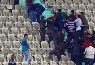 مشهد من مدرجات ملعب استاد القاهرة بعد مباراة الأهلي أمام مونانا الغابوني في دوري أبطال