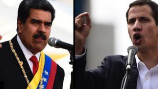 Nicolas Maduro ve Juan Guaido