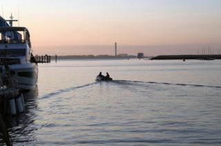 Sunset across water