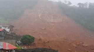 A picture of the mudslide
