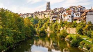 Paisagem da região de Fribourg
