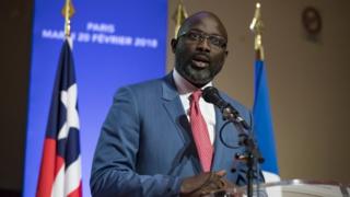 Aarẹ George Weah ti orilede Liberia