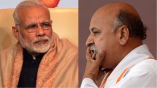मोदी और प्रवीण तोगड़िया