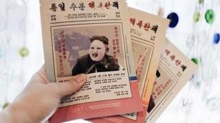 Pacotes da máscara facial de Kin Jong-un