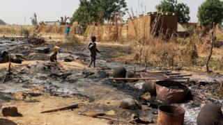 Mji mmoja katika eneo la kaskazini mwa Nigeria