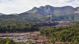 Rastro de destruição causado pela tragédia em Brumadinho