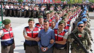 обвиняемых ведут на суд, Турция