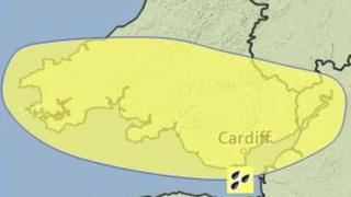 Weather warning location