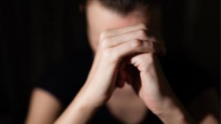 woman in crisis