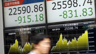 Tokyo Nikkei Stock Index plunge