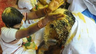 অন্ধ্র প্রদেশে প্রথাগত বিয়ের অনুষ্ঠান