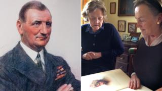 Rear Admiral Sir Edward Heaton-Ellis. Charlotte Chichester and Francoise Witheridge