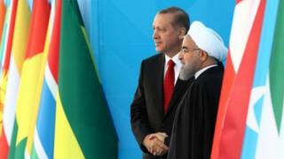 حسن روحانی و رجب طیب اردوغان روسای جمهور ایران و ترکیه