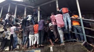 Mumbai footover bridge