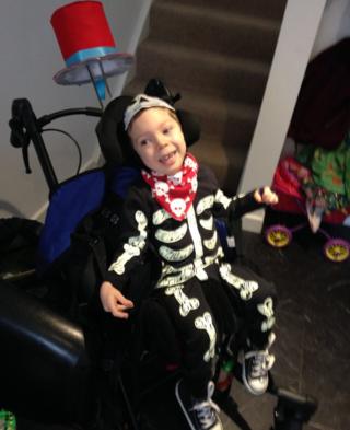 Jake from Southampton looks like he is loving his World Book Day costume! He's dressed as Big Skeleton from Funnybones