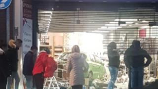 Scene after car crash on Scotch Street