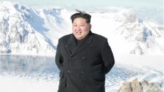 지난 12월 백두산 오른 김정은 위원장
