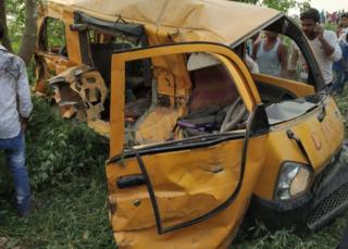The bus fell into a gorge in Himachal Pradesh.