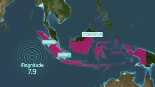 Map of earthquake epicentre