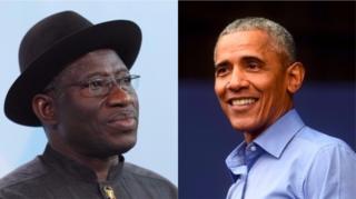 Goodluck Jonthan na Obama