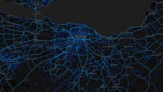 Edinburgh- cycling routes (by Strava users 2015)