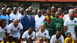 African football legends honour govnor Ambode