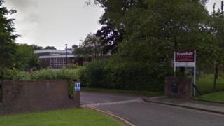 Bramhall High School front entrance