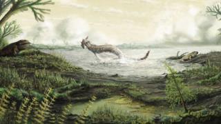 Artist's impression of life at the time