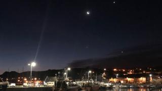 Moon and Venus