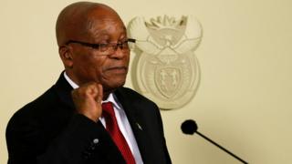 ズマ氏は2009年以来、大統領の職にあった