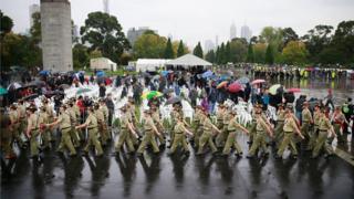 Melbourne'da Anzak Günü töreni, 25 Nisan 2015