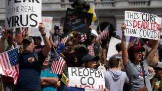 Protests have been planned for across the US calling for the lifting of stay-at-home orders.